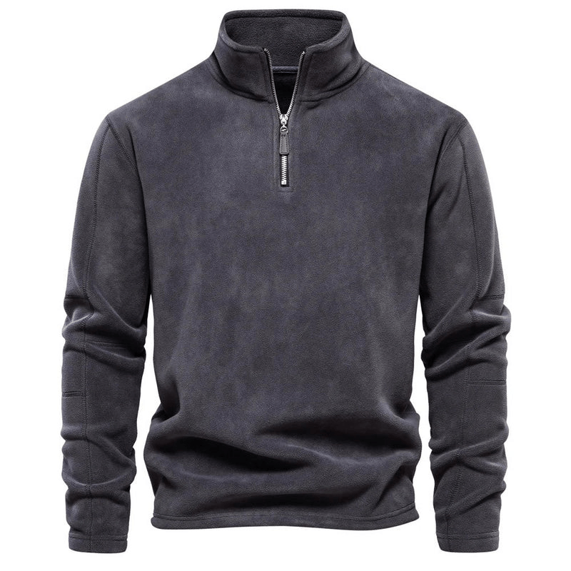 Don | Heren Fleece Half - Zip Trui | Casual Pullover Sweater - Sorata