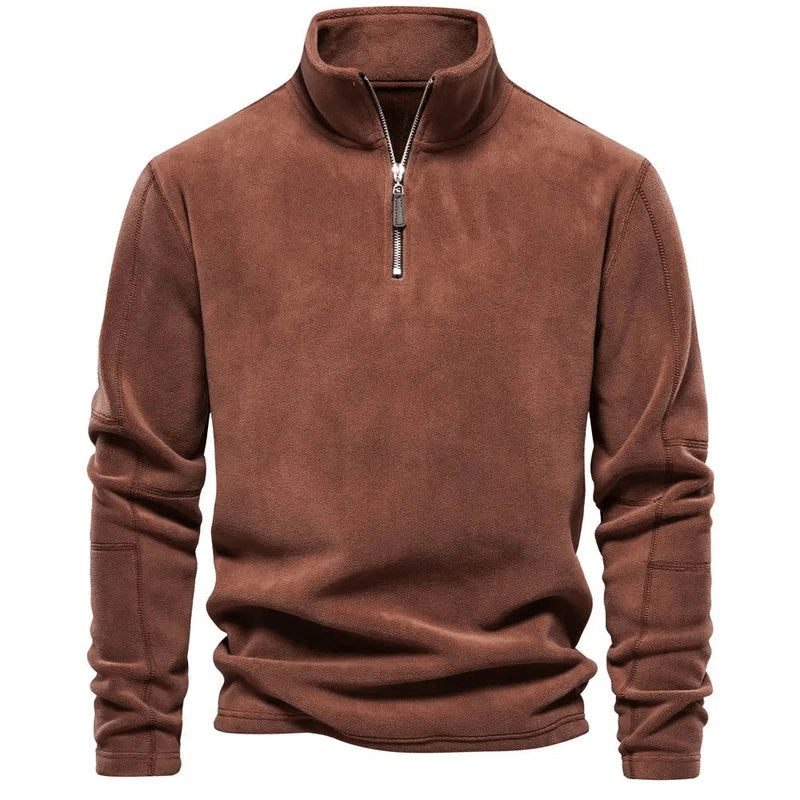 Don | Heren Fleece Half - Zip Trui | Casual Pullover Sweater - Sorata