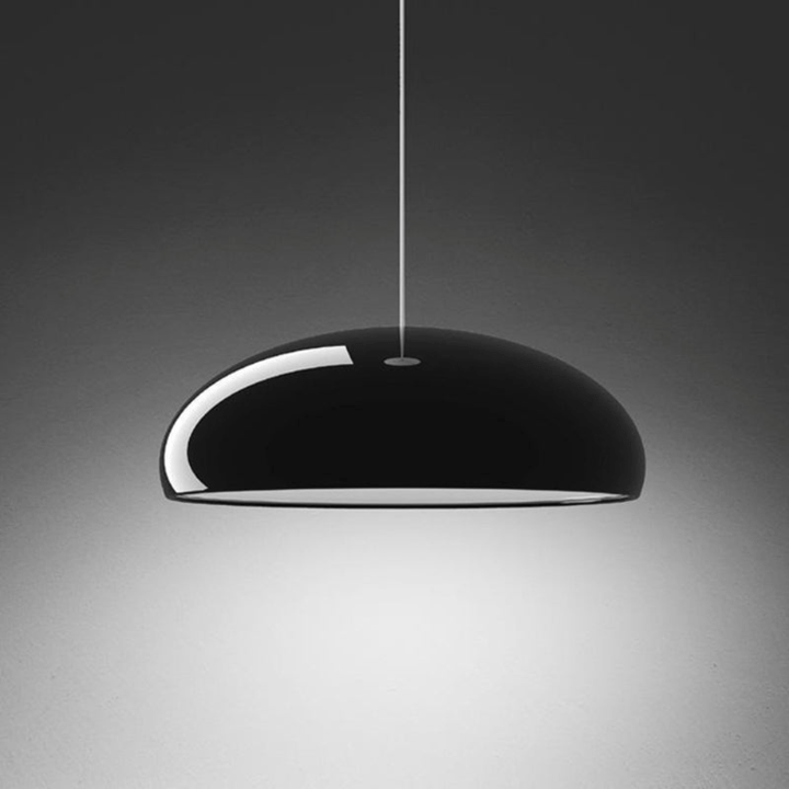 Doura | Minimalistische Ronde LED Hanglamp | Wit Metaal | Voor Slaapkamer En Woonkamer - Sorata