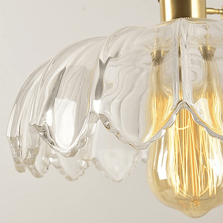 Doura | Vintage Bloem Hanglamp Voor Een Tijdloze Uitstraling | Voor Woonkamers, Eetkamers En Slaapkamers - Sorata