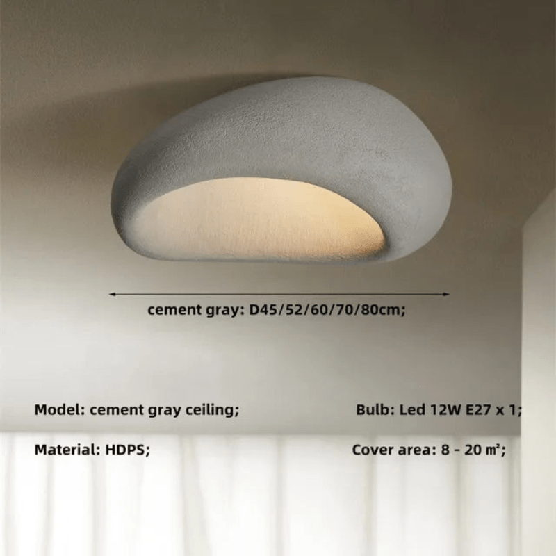 Doura | Wabi Sabi Plafondlamp | Uniek Ontwerp | Elegantie En Authenticiteit - Sorata