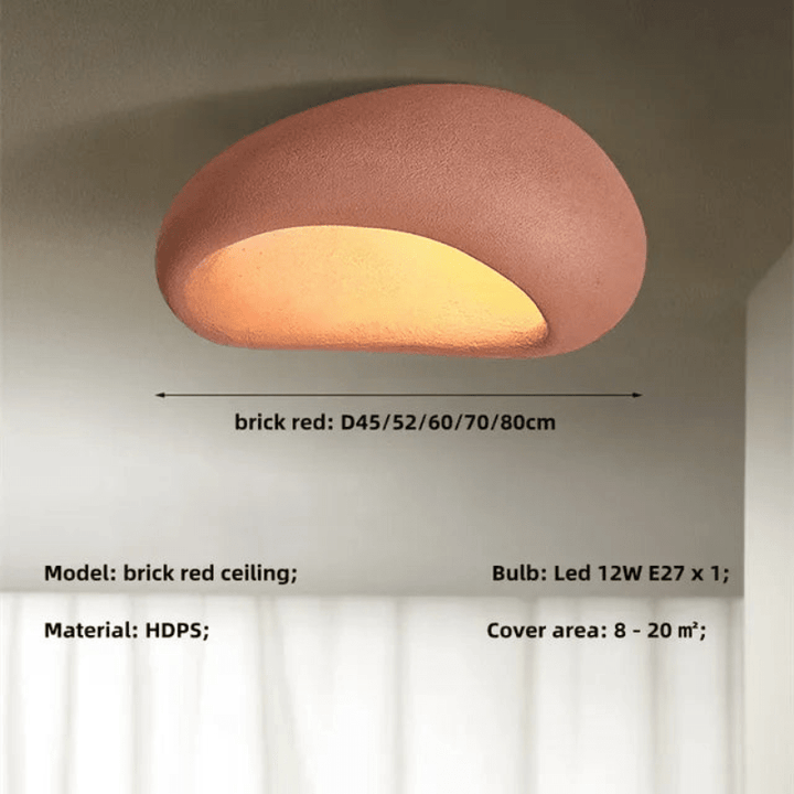 Doura | Wabi Sabi Plafondlamp | Uniek Ontwerp | Elegantie En Authenticiteit - Sorata
