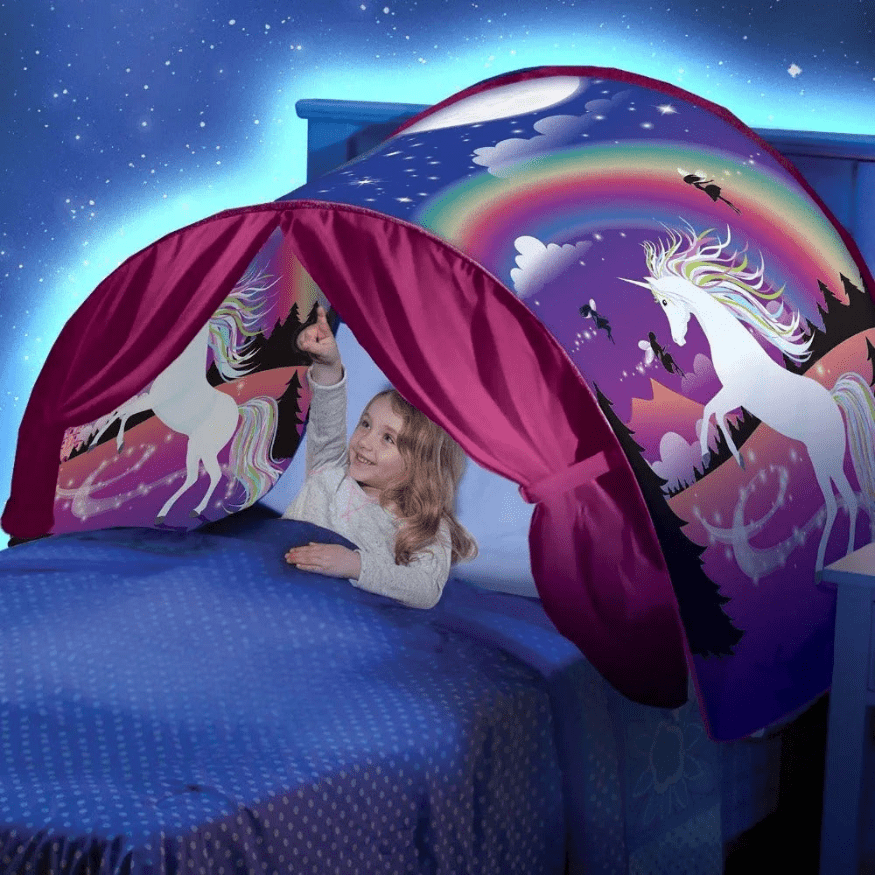 DreamWorld | Kinderbedtent | Creëer Magische Slaapavonturen | Gemakkelijke Installatie - Sorata