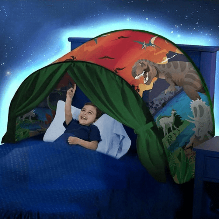 DreamWorld | Kinderbedtent | Creëer Magische Slaapavonturen | Gemakkelijke Installatie - Sorata