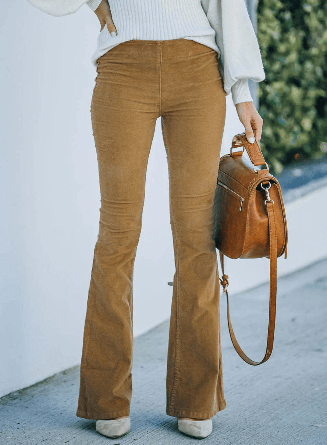 Elisi | Dames Broek | High Waist Flare Pants | Wijde Pijpen & Stretchstof - Sorata
