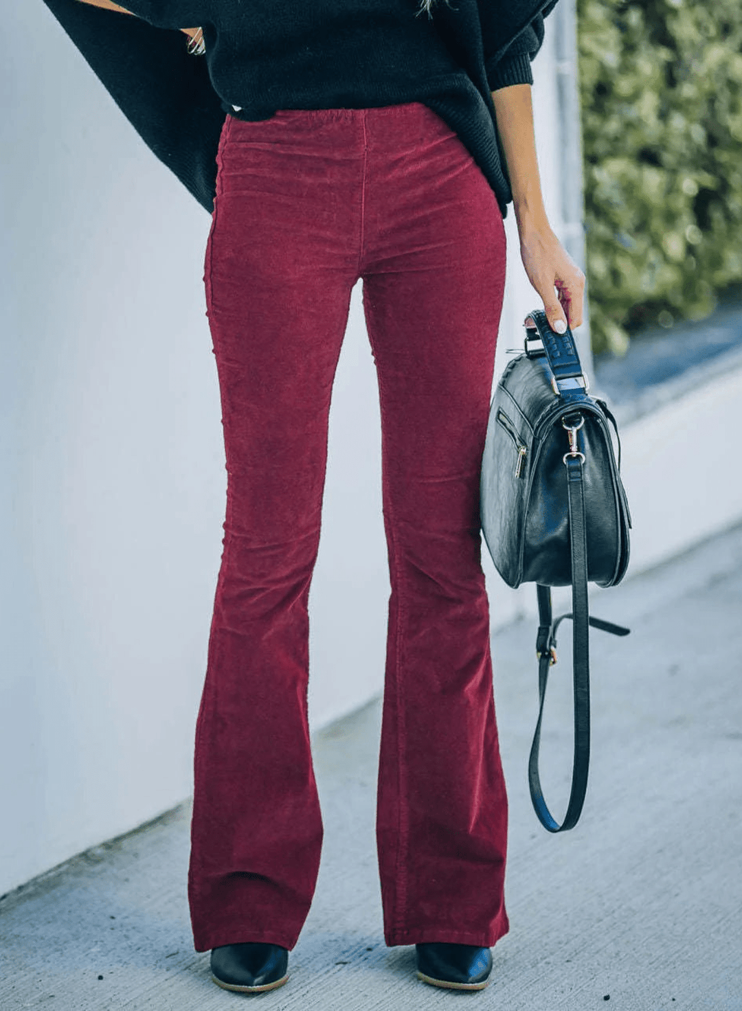 Elisi | Dames Broek | High Waist Flare Pants | Wijde Pijpen & Stretchstof - Sorata