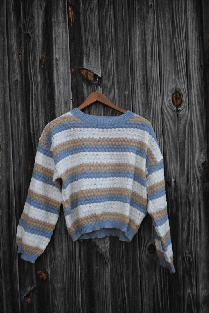 Elsa | Comfortabele Gestreepte Cashmere Trui | Dames Sweater | Jumper Vest - Sorata