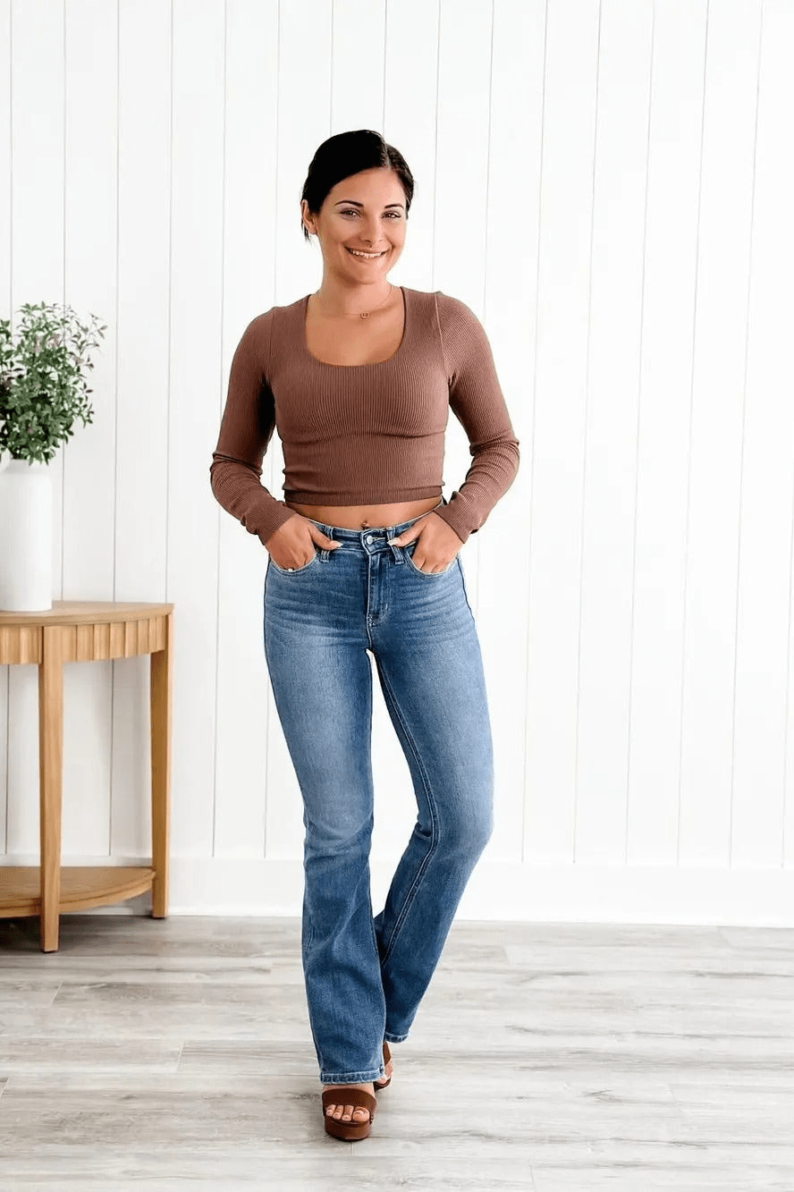 Emella | Vintage Bootcut Jeans | Dames Broek - Sorata