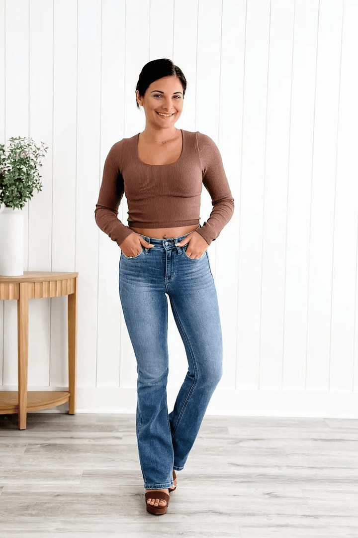 Emella | Vintage Bootcut Jeans | Dames Broek - Sorata