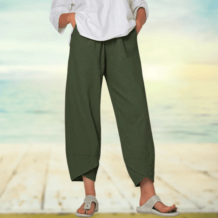 Esaya | Elegante Dames Broek | Luchtige Lichtgewicht Broek | Voor De Lente/Zomer - Sorata