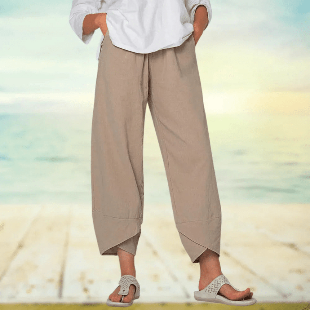 Esaya | Elegante Dames Broek | Luchtige Lichtgewicht Broek | Voor De Lente/Zomer - Sorata