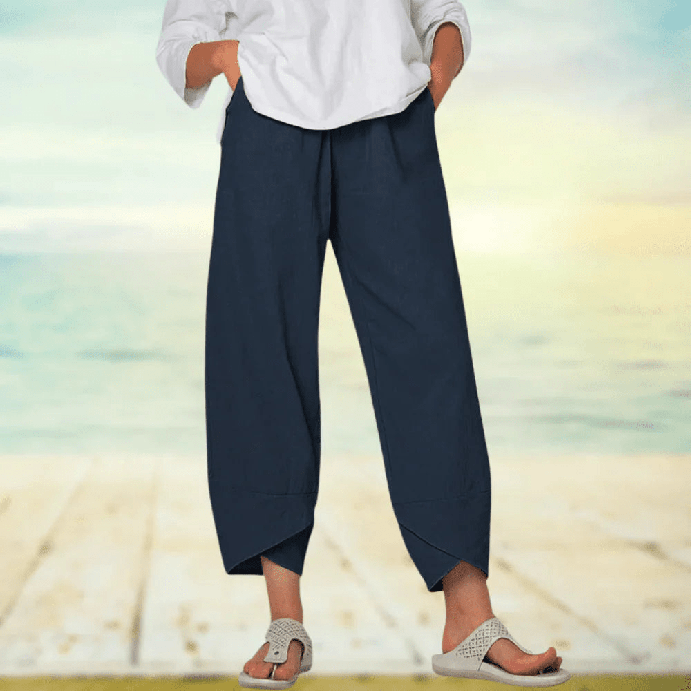 Esaya | Elegante Dames Broek | Luchtige Lichtgewicht Broek | Voor De Lente/Zomer - Sorata