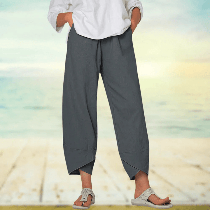 Esaya | Elegante Dames Broek | Luchtige Lichtgewicht Broek | Voor De Lente/Zomer - Sorata