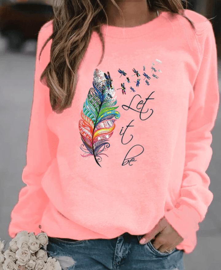 Esmeralda | Dames Trui | Comfortabele Warme Sweatshirt met Veerprint - Sorata