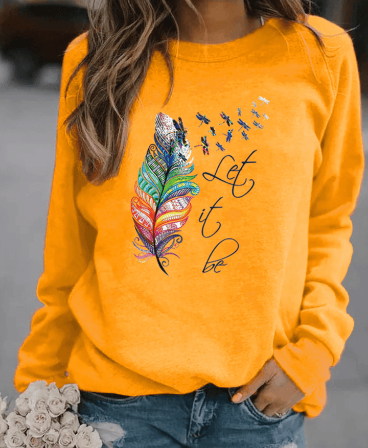 Esmeralda | Dames Trui | Comfortabele Warme Sweatshirt met Veerprint - Sorata