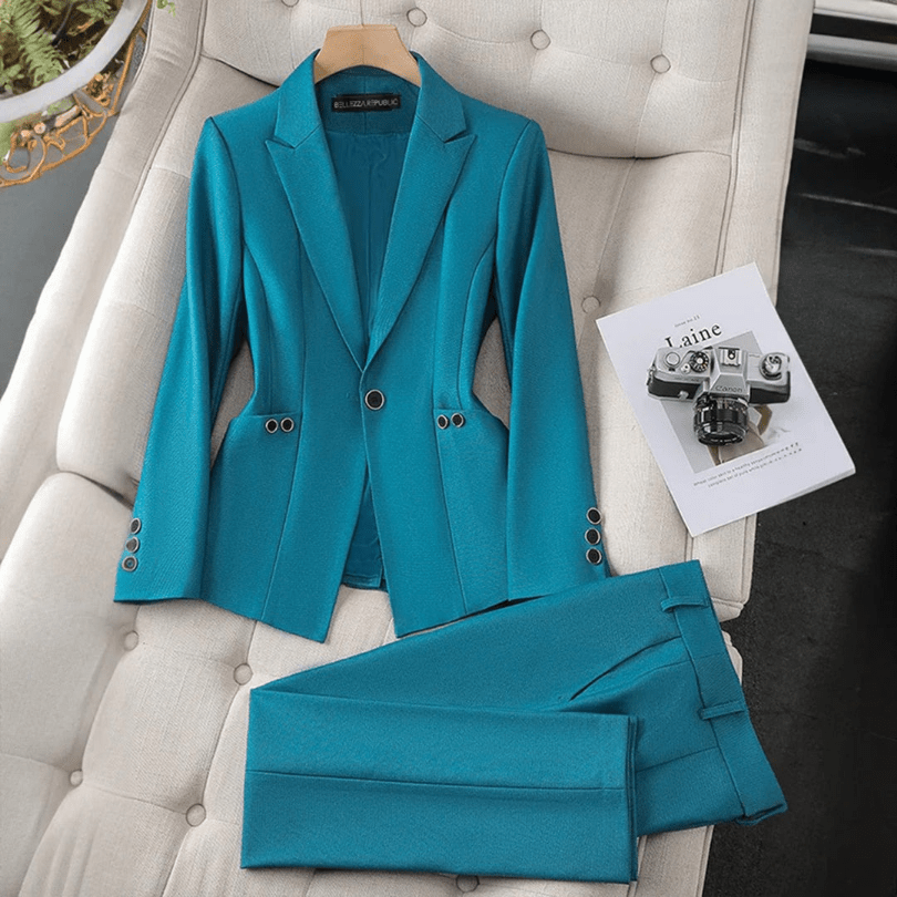 Fanny | Elegante Dames Blazer en Broek Set | Casual & Comfortabel Ontwerp - Sorata