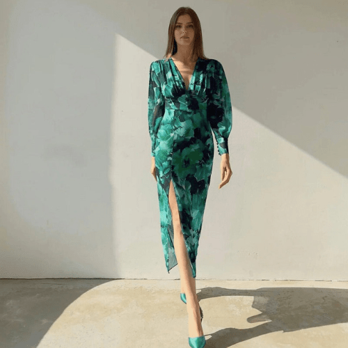 Fiona - Lange Mouwen Jurk Dames - Veelzijdige Outfit - Perfect Voor Elk Seizoen - Sorata