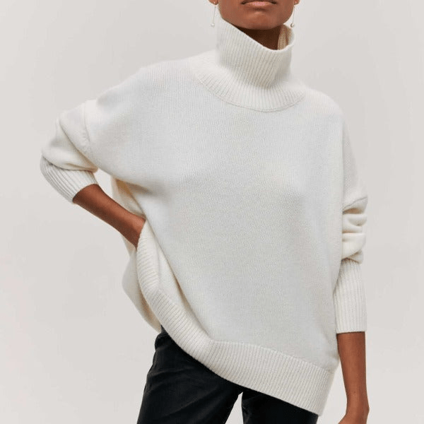 Fiona | Stijlvolle Dames Coltrui | Comfortabele Jumper Sweater | Ruime Pasvorm - Sorata