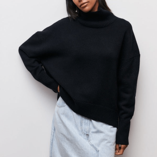 Fiona | Stijlvolle Dames Coltrui | Comfortabele Jumper Sweater | Ruime Pasvorm - Sorata