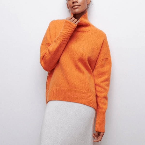 Fiona | Stijlvolle Dames Coltrui | Comfortabele Jumper Sweater | Ruime Pasvorm - Sorata