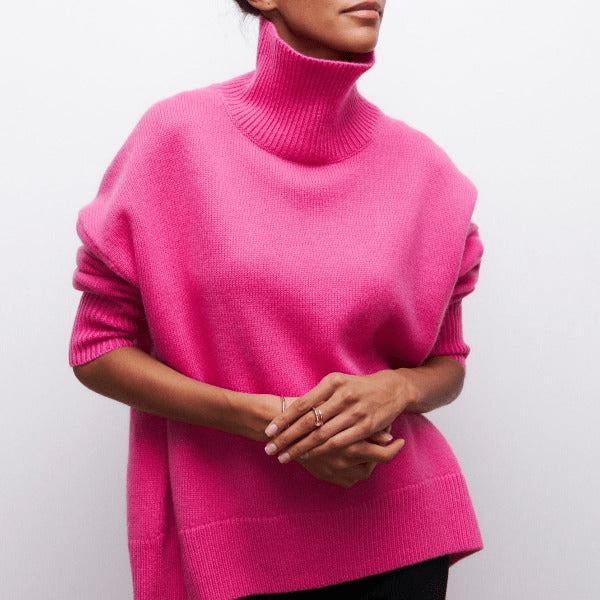 Fiona | Stijlvolle Dames Coltrui | Comfortabele Jumper Sweater | Ruime Pasvorm - Sorata