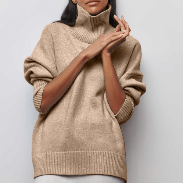 Fiona | Stijlvolle Dames Coltrui | Comfortabele Jumper Sweater | Ruime Pasvorm - Sorata