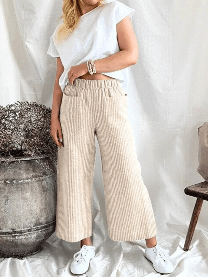 Floortje - Broek Dames - Comfortabele Corduroy Broek - Trendy Ontwerp - Sorata