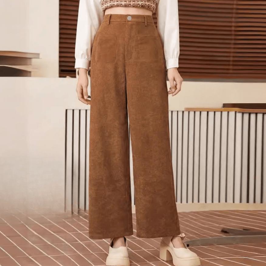Graci | Elegante En Comfortabele Bruine Dames Broek | Zacht Materiaal - Sorata