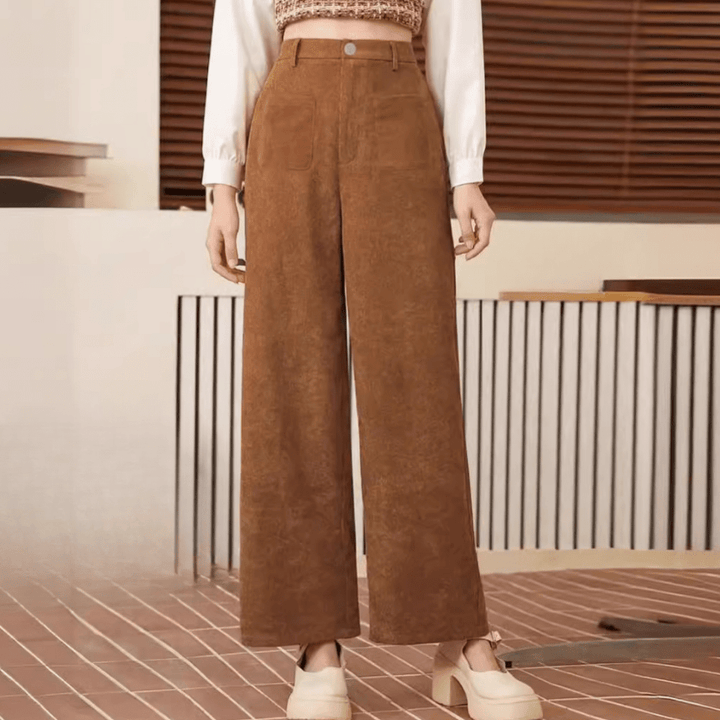 Graci | Elegante En Comfortabele Bruine Dames Broek | Zacht Materiaal - Sorata