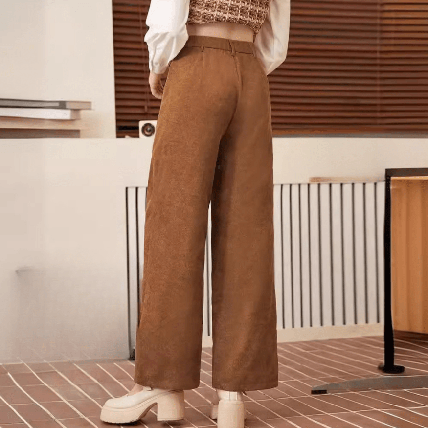 Graci | Elegante En Comfortabele Bruine Dames Broek | Zacht Materiaal - Sorata