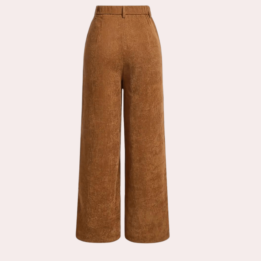 Graci | Elegante En Comfortabele Bruine Dames Broek | Zacht Materiaal - Sorata