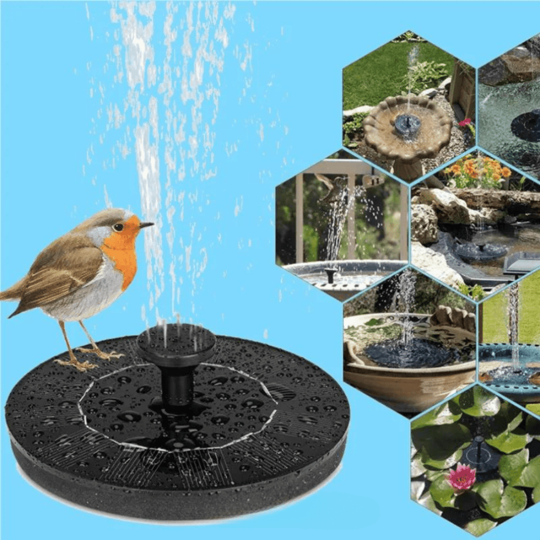 GreenOase | Milieuvriendelijke Waterfontein | Zonne - Energie Aangedreven | Natuurlijke Aantrekkingskracht - Sorata