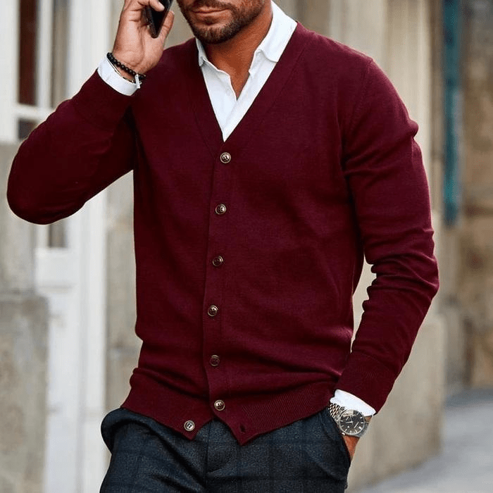 Harrison | Stijlvolle Heren Vest | Casual Cardigan - Sorata