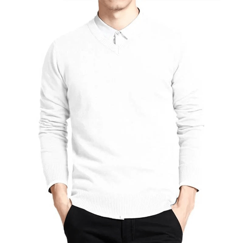 Hefi | Premium Katoenen Trui Met V - Hals | Heren Jumper Vest - Sorata