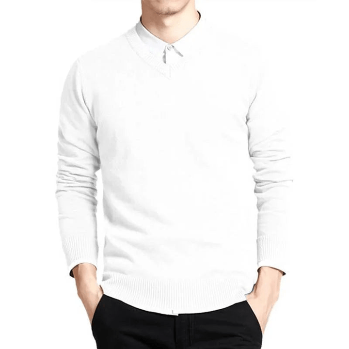 Hefi | Premium Katoenen Trui Met V - Hals | Heren Jumper Vest - Sorata