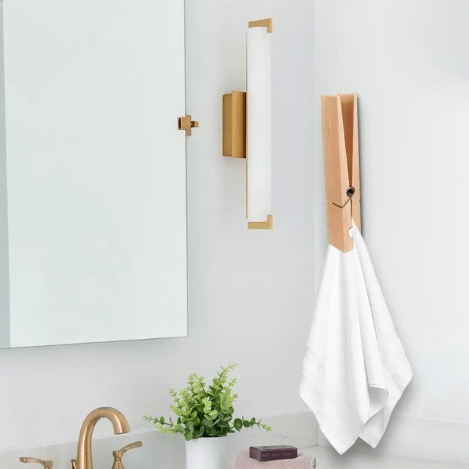 Houten Wasknijper Handdoekhouder - Functionele En Decoratieve Handdoekhouder - Sorata