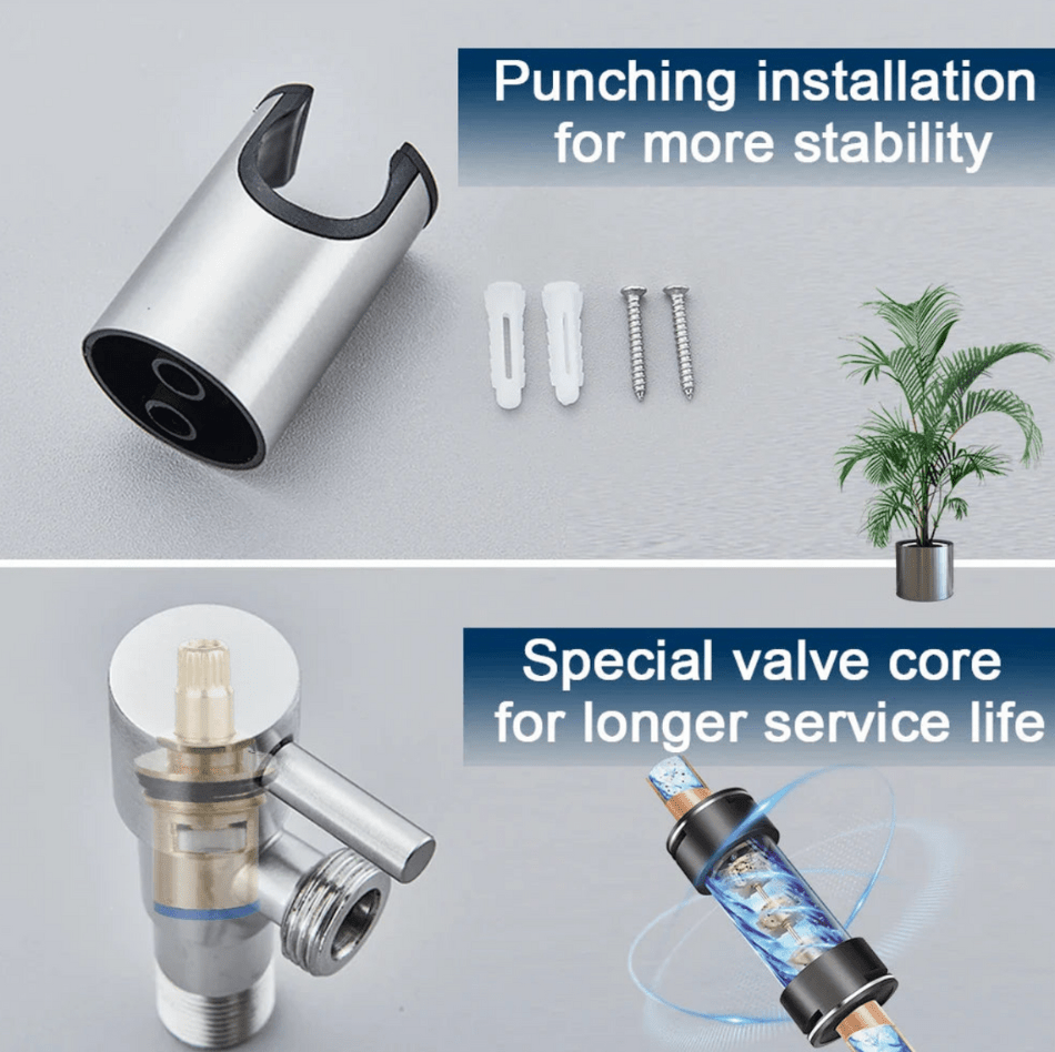 HygieneX | Toilet Bidet Sprayer | Hygiënische Reiniging | Comfortabel en Gemakkelijk - Sorata