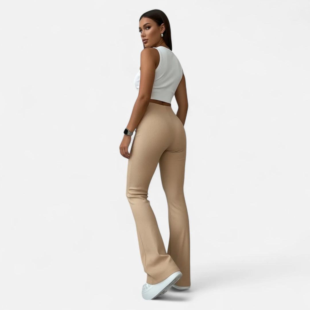 Sorata | Dames Slim Fit Geribde Pantalon