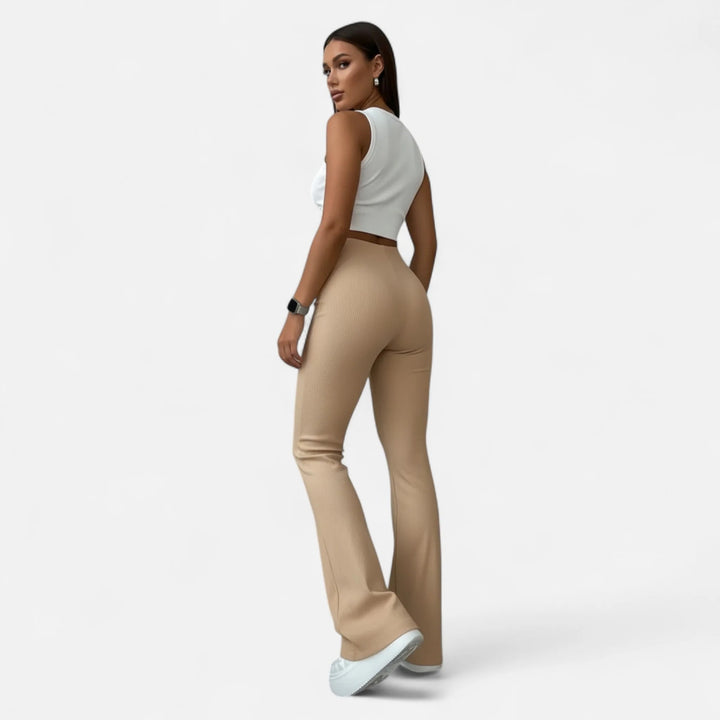 Sorata | Dames Slim Fit Geribde Pantalon
