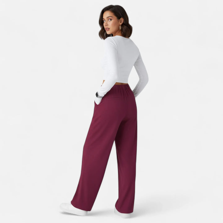 Sorata | Dames Klassieke Wide-Leg Werkpantalon Broek