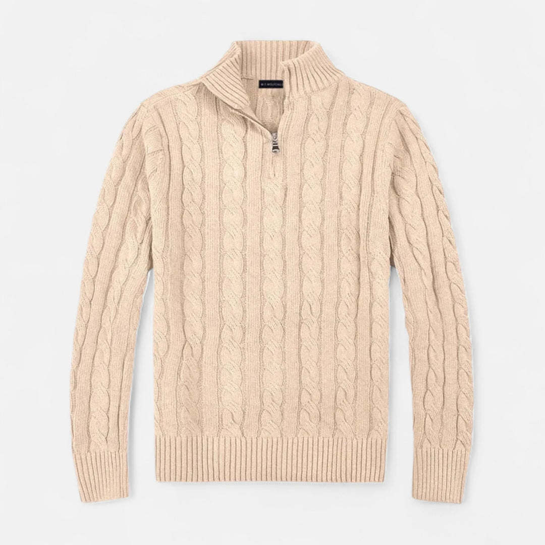 Sorata | Heren Half Zip Trui | Tijdloze Smart-Casual Stijl