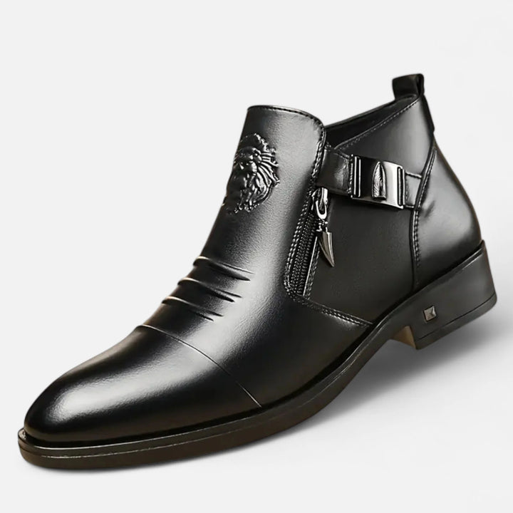 Sorata | Heren Retro Leren Enkelboots