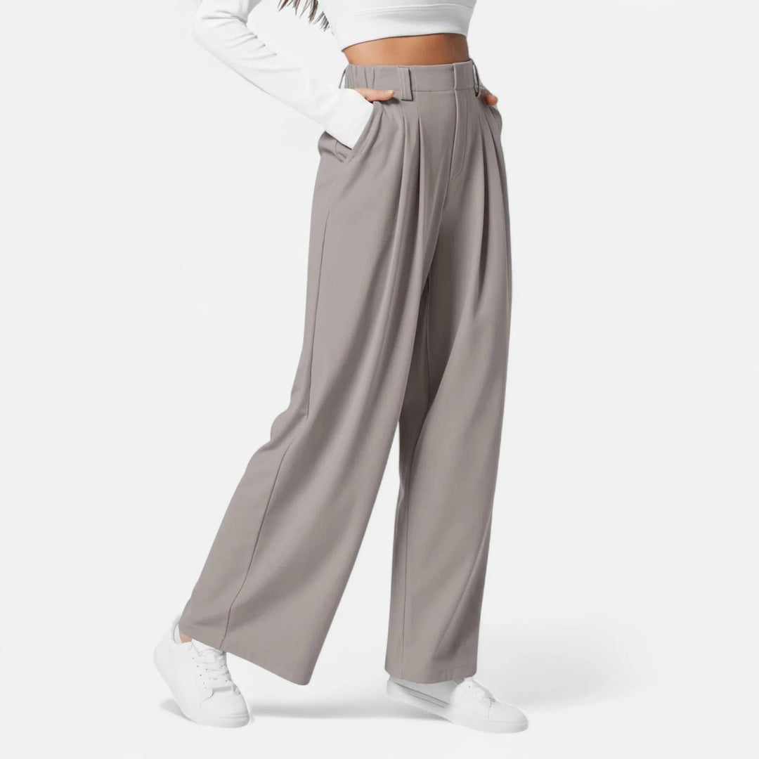Sorata | Dames Klassieke Wide-Leg Werkpantalon Broek