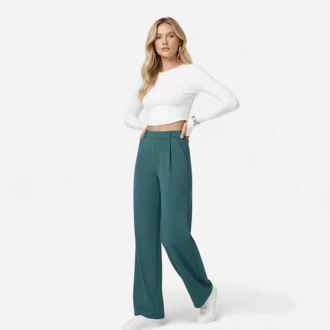 Sorata | Dames Getailleerde Rechte Pantalon Broek