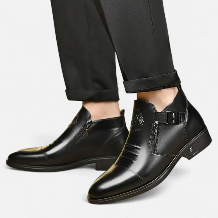Sorata | Heren Retro Leren Enkelboots