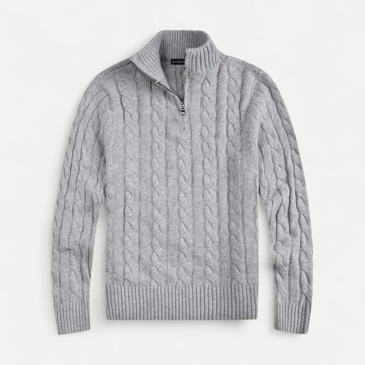 Sorata | Heren Half Zip Trui | Tijdloze Smart-Casual Stijl