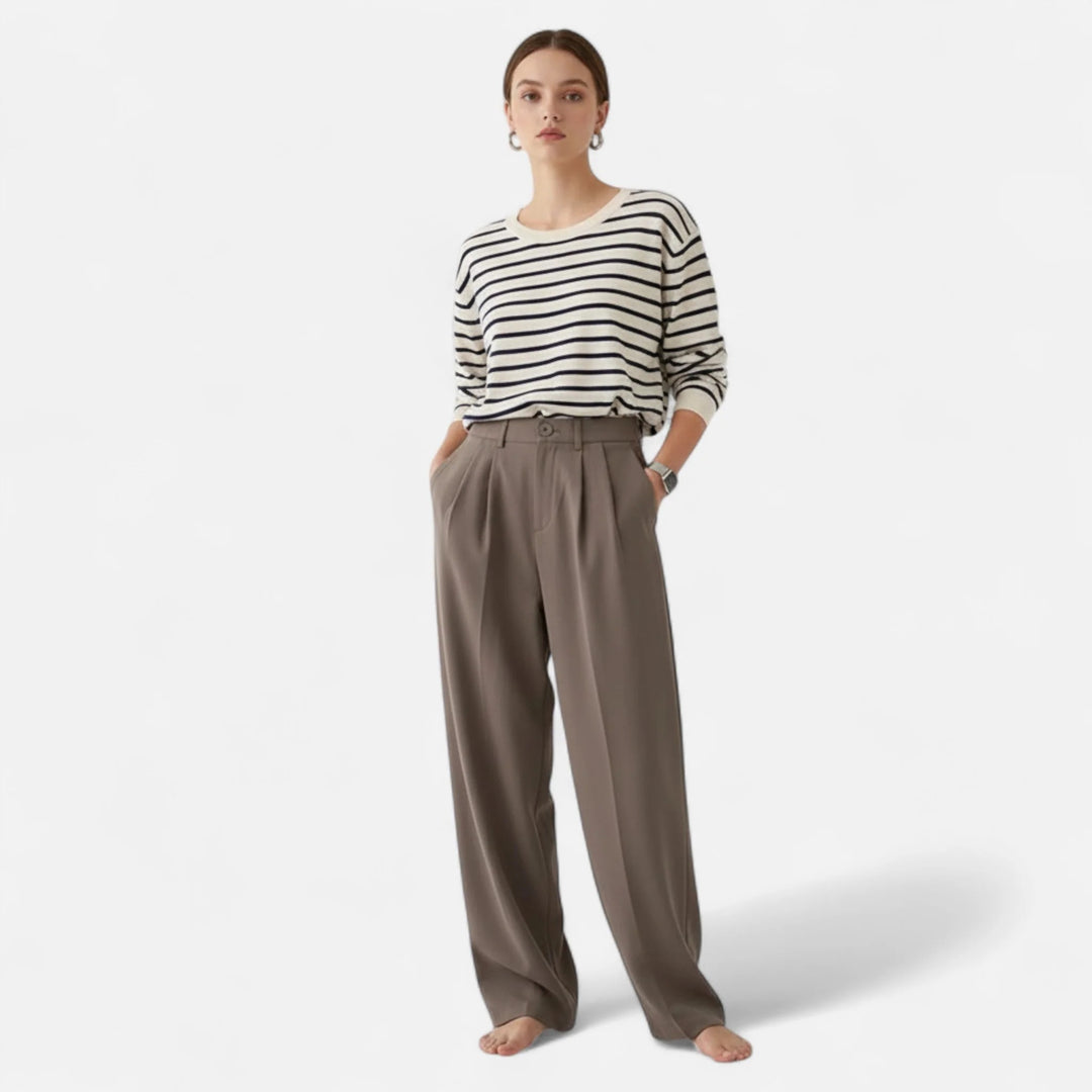 Sorata | Dames Hoge Taille Rechte Pantalon Broek