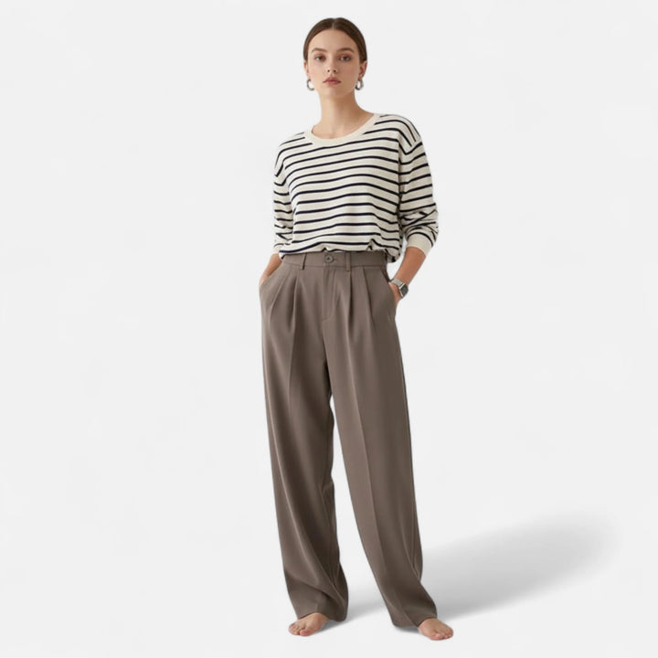 Sorata | Dames Hoge Taille Rechte Pantalon Broek
