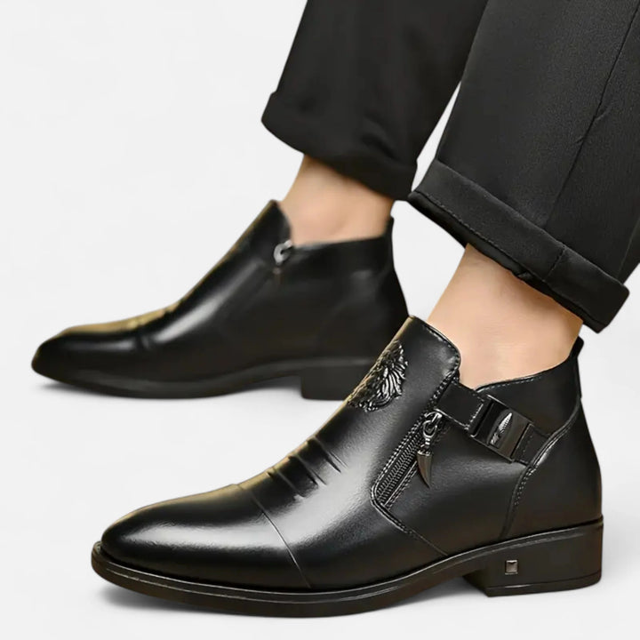 Sorata | Heren Retro Leren Enkelboots