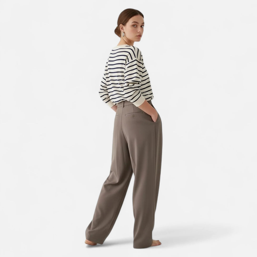 Sorata | Dames Hoge Taille Rechte Pantalon Broek